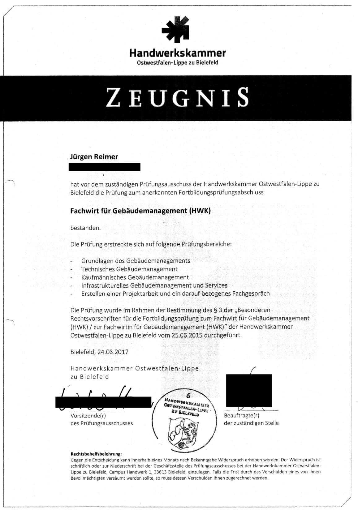 Vorschau: Fachwirt für Gebäudemanagement